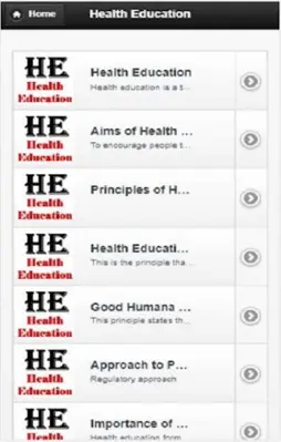 Health Education android App screenshot 1